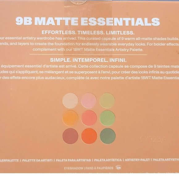 Morphie 9B Matte Essentials Artistry Eye Shadow Palette Nine Shades JJ3355 - Picture 3 of 6